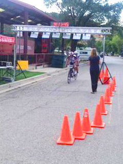 2014 rider passing the finish line